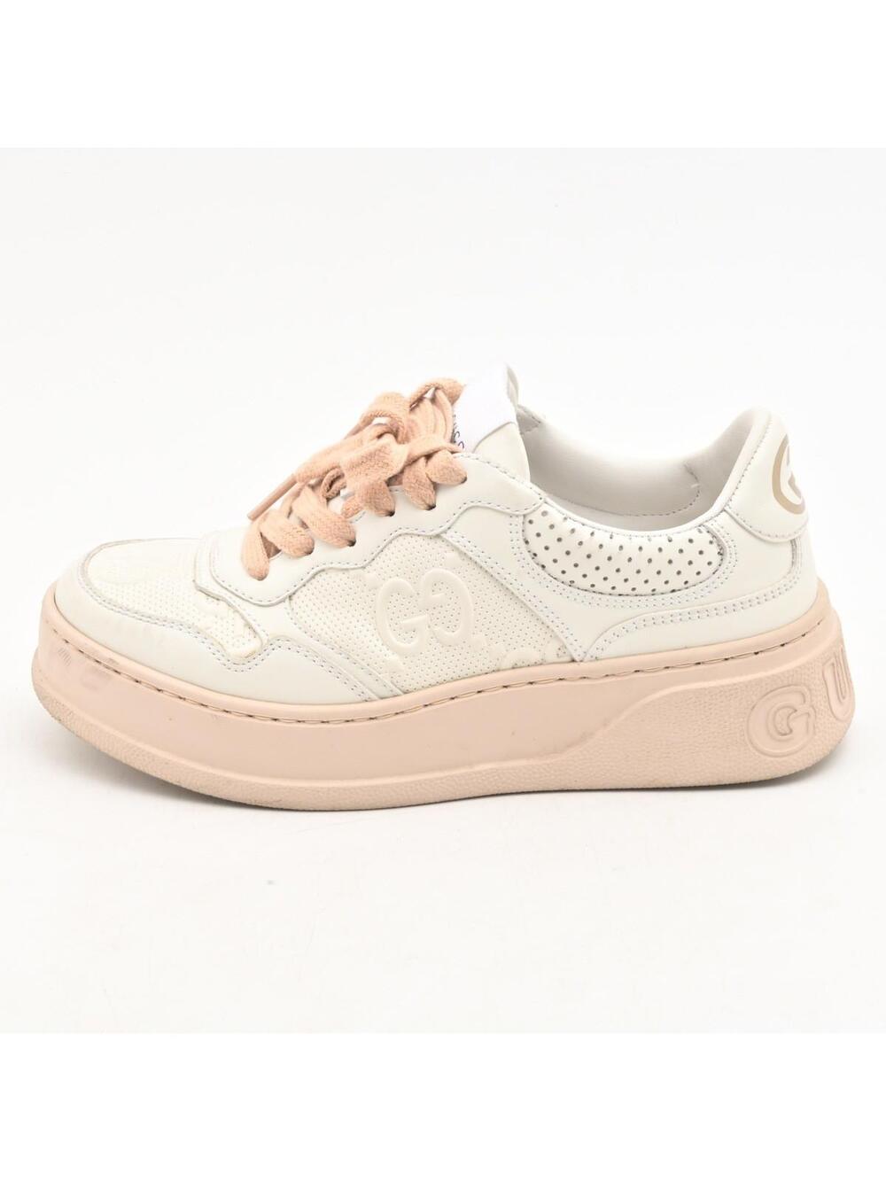 Gucci White Leather Women's Sneakers #339529G57B
